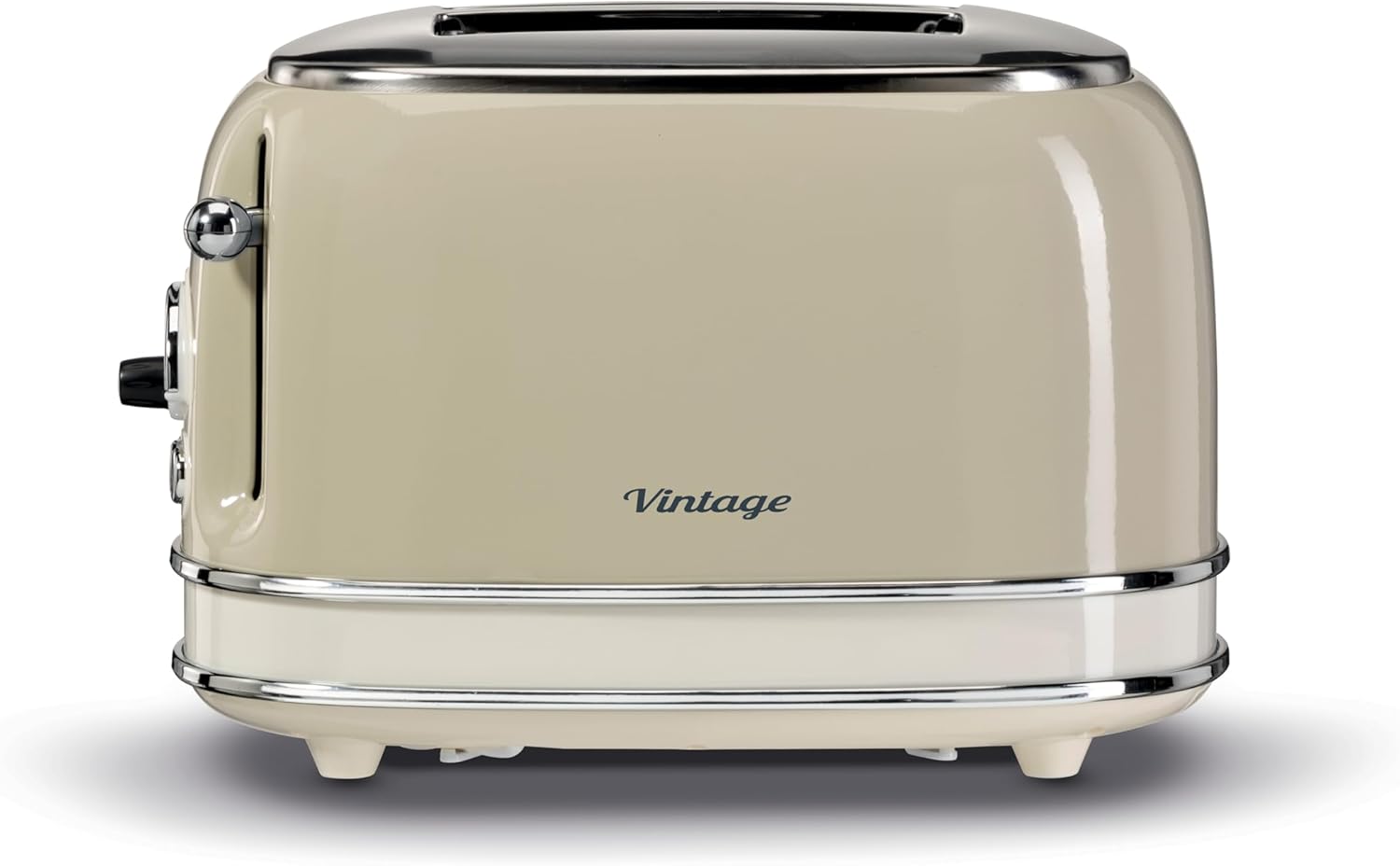 توستر نان آریته ایتالیا مدل Ariete Vintage 00C0155 | رنگ بژ | طراحی کلاسیک دارای دو شیار نان